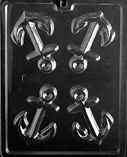 Grandmama's Goodies N068 Anchor Chocolate Candy Soap Mold with Exclusive Molding Instructions