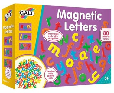 Galt Toys, Magnetic Letters, Lower case Magnetic Letters, Ages 3 Years Plus