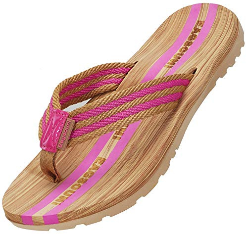 Eagsouni Womens mens Summer Beach Flip Flops Casual Thong Sandals Yoga Mat Foam Slippers Indoor and Outdoor Pink