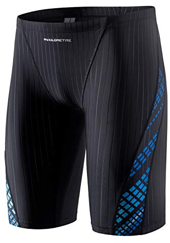 MY KILOMETRE Herr Baddräkt Jammer - Hållbara Simbyxor Jammers Klorresistenta, Snabbttorkande Mellanlängd Shorts Badbyxor för Träning och Tävling