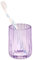 bremermann Zahnputzbecher aus Glas, Zahnbürstenhalter, Zahnputzglas (Lavendel)