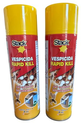 Vespicida contro Vespe e Calabroni Getto ﬁno a 4 m Spray Multi-insetto 500 ML azione FULMINANTE (2)