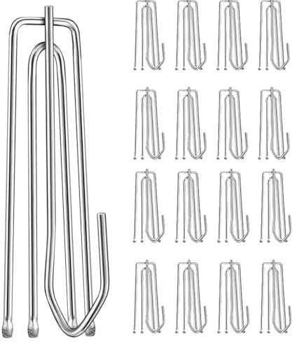 Ganci per tende in acciaio inox, ganci per tende, ganci a clip, anelli per tende, confezione da 40 pezzi