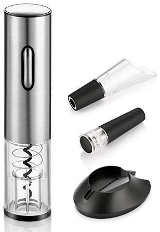 QTANZIQI Ouvre-vin électrique, ouvre-Bouteille de vin, kit d'ouvre-ouvrière Rechargeable en Acier Inoxydable