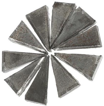 SHINEOFI 20pcs Triangular Wedge Carbon Steel Fixing Wedges for Hammer Handle Repair Tool for Outdoor Bushcraft Tools