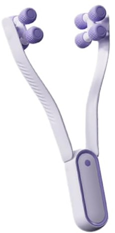 Gogogmee Rouleau de Massage Facial pour Visage en V, Appareil de Lifting pour Double Menton, Design Unique en Abs et Pmma pour Peau Raffermie et Tonifiée