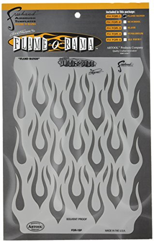 Iwata-Medea Artool Freehand Airbrush mallar, Flame O'Rama Flame Dango