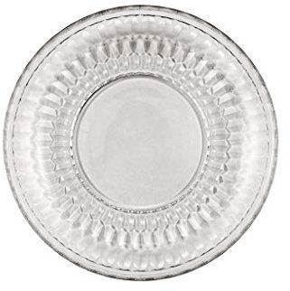 Villeroy & Boch Boston Plato para postres, ensaladera, versátil, Plato Llano Decorativo para el día a día, Cristal, Transparente