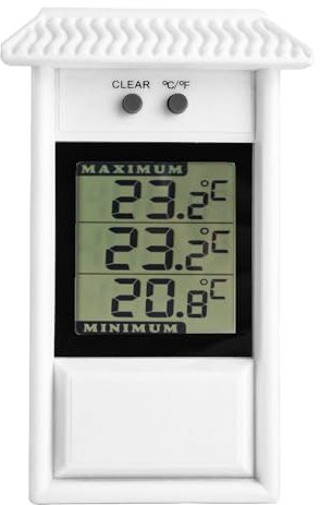 DollaTek Termometro digitale per uso domestico Giardino Agricoltura Serra Sauna Strumenti digitali Termometro per frigorifero domestico per interni ed esterni