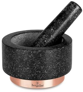 Berlinger Haus Mortero de granito 14 x 8 cm Black Rose Collection BH-8608
