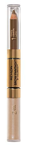 Revlon Eyebrow Gel & Pencil, ColorStay Brow Fantasy 2-in-1 Eye Makeup, Longwearing with Precision Tip, 104 Dark Blonde, 0.04 Oz
