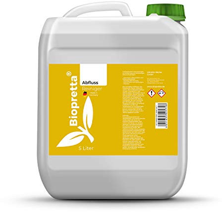 biopretta Abflussreiniger Rohrreiniger löst Verstopfungen im Rohr und Siphon (5000ml)