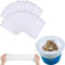 Xiujuers 30 Stück Pool Skimmer Socken, Schwimmbad Skimmer Socken, Filtersocken Skimmer, Schwimmbad Skimmer Filter Sieb Netz, Filtersocken für Skimmer Teich Reinigung Schmutz und Blättern (Weiß)