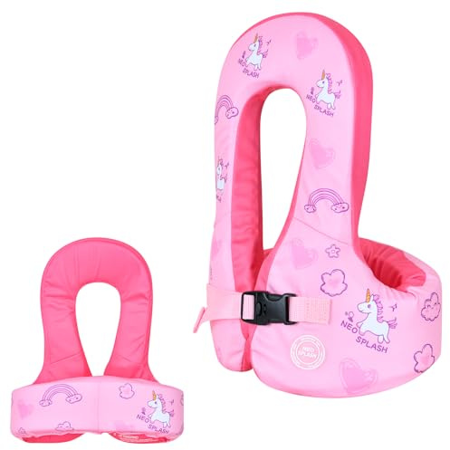 Schwimmlernweste Auftriebsweste für Schnorcheln Schwimmhilfe für Kinder (KS-PU, 2-3)