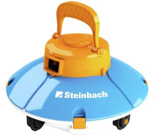Steinbach Poolrunner Battery Basic 2.0 | Akku-Poolsauger für Flache Poolböden bis 10 m² | mit „Touch and Reverse“ Technologie | 60 Min Laufzeit | für Folienpools | einfache Handhabung