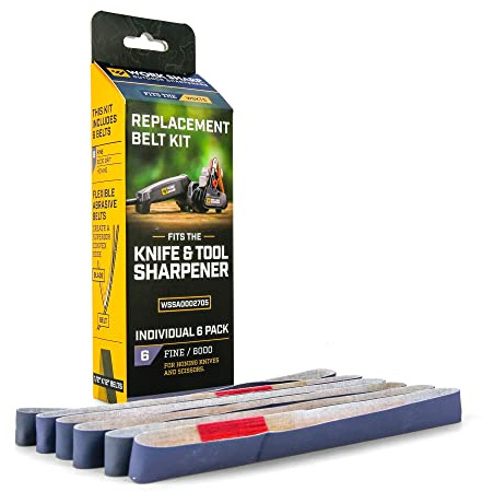 Work Sharp Knife & Tool Sharpener 6000 Grit Fine Replacement Belt Kit WSSA0002705 Purple