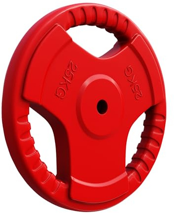 GORILLA SPORTS® Dischi Pesi - Singolo 1,25kg - 25kg o Set 30kg, Ø30mm, in Ghisa, Rivestimento in Gomma - Disco Peso, Piastre per Bilanciere, Manubri, Allenamento, Sollevamento, Palestra, Casa, Fitness