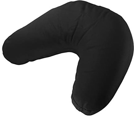 Hugger Mugger V-Shaped Meditation Cushion - Black - Provides Support in Cross-Legged Sitting, Promotes Healthy Posture, Handmade in The USA
