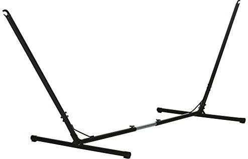 Outsunny 3.1–3.8m Adjustable Universal Hammock Stand Metal Frame Garden Camping Picnic Outdoor Patio Replacement – Stand Only