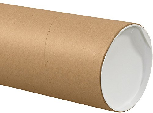 Caja Shipping Jumbo Mailing Tubes, 6 x 60, Kraft, 10/Case