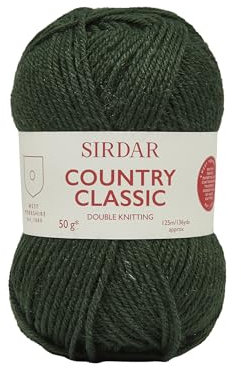 Sirdar Country Classic DK Double Knitting, Forest Green (867), 50g
