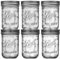 BHL Einmachgläser mit breiter Öffnung, 473 ml, Set mit 6 Einmachgläsern – Einmachgläser mit Deckel