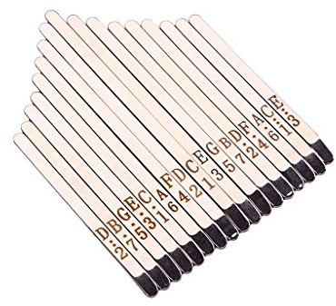 Alnicov Musical Steel Keys for 17 Note Kalimba African Mbira Thumb Piano,Chrome