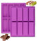 Bamutu 2PCS Chocolate Bar Moulds Large Rectangle Silicone Granola Bars Moulds,Cereal Bar Molds Energy Bar Maker Mould for Baking Bread Brownie Cheesecake Butter Soap (8 Cavity)