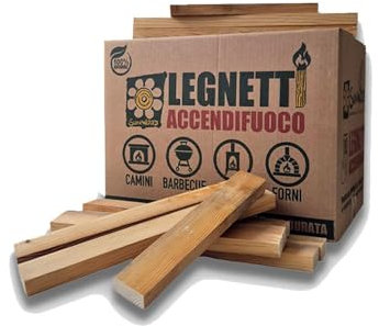 Sunwood Legnetti Accendifuoco per Barbecue, camino, stufa, in Cartone da 9 kg, a Rapida accensione