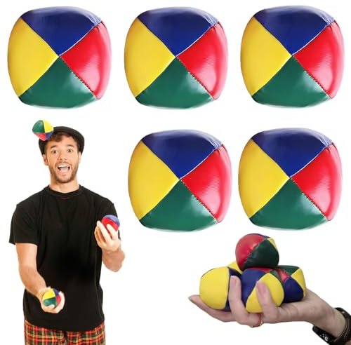 5Pcs Juggling Balls for Adults, Soft and Smooth, Easy to Grip|5cm/ 2in
