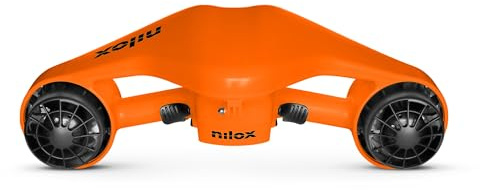 Acqua Scooter Nilox, Scooter Subacqueo Elettrico per Immersioni Fino a 30 m di Profondità, Fino a 35 min di Utilizzo, Cambio a 3 Rapporti, Facile da Trasportare e Usare, Colore Arancio