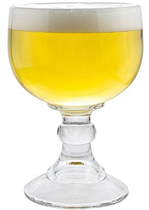 Schooner Beer Glass - 21 Oz Extra Large Goblet Crystal Style ZERO LEAD Shrimp Cocktail, Coronaritas, Margaritas