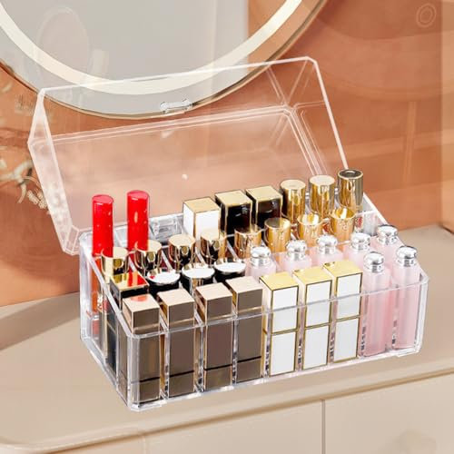 LPAMABA Organizer per Rossetti con Coperchio Organizer per Rossetti con 36 Scomparti