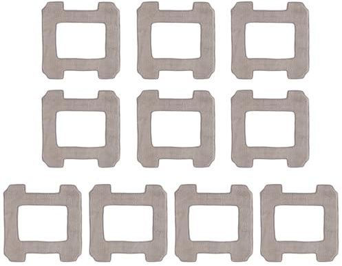 10 Stück Reinigungspad Ersatz Wischtücher für Ecovacs Winbot W1 Pro / W1 / W2 Omni / W2 Wischtücher Fensterputzroboter, Waschbare Mikrofaser Wischtücher Fensterstaubsauger Ersatzteile Wiederverwendbar