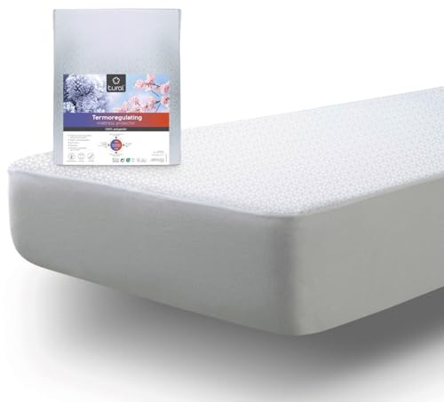 Tural – Temperaturreglerande Madrasskydd med PCM 90x190/200cm – Kylande Effekt, Minskar Värme och Svett – Oeko-Tex Certifierad