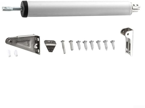 Cierrapuertas automático Sistema de puerta corredera de cierre automático, operación silenciosa, construcción de aleación de aluminio de aviación, función abierta de retención de 110 grados (arena