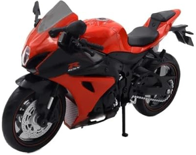 HFMXZHI Modèle réduit de Moto Modèle Réduit De Moto pour Suzuki GSX 1/12 en Alliage Moulé sous Pression Collection Miniature, Cadeau d'anniversaire(Rosso)