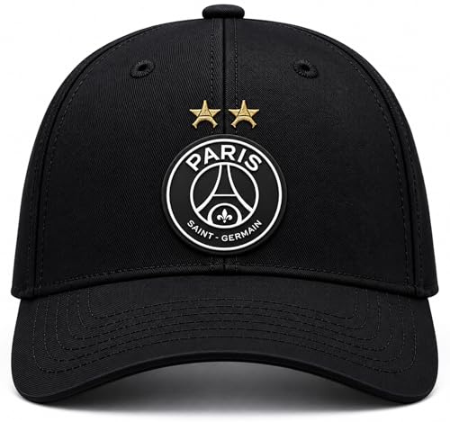 PSG Casquette 2 étoiles - Collection Officielle Paris Saint Germain - Taille réglable