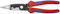 KNIPEX Elektro-Installationszange auf SB-Karte mit Mehrkomponenten-Hüllen schwarz atramentiert 200 mm, 13 82 200 SB