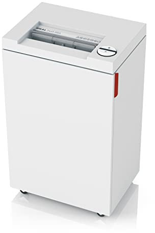IDEAL 2445 Aktenvernichter, Sicherheitsstufe P-2, Streifenschnitt 4 mm, 18 Blatt Kapazität, 35 L Abfallbehälter, vernichtet auch Büro-/Heftklammern und Kreditkarten