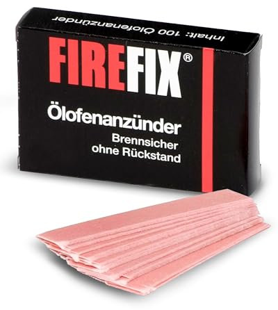 FIREFIX Allume-feu à Huile - Pack de 100 Mèches de Paraffine - Rose