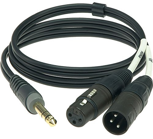 Klotz Insert Kabel, XLR m/f-6,3 Ste.Kl. 2 m, AY1X-0200, Neutrik, Einschubkabel