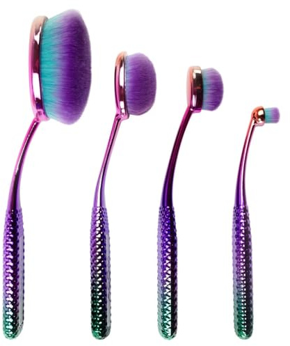 Royal & Langnickel Moda Prismatic Face Perfecting Kit Brush Set 4Pc