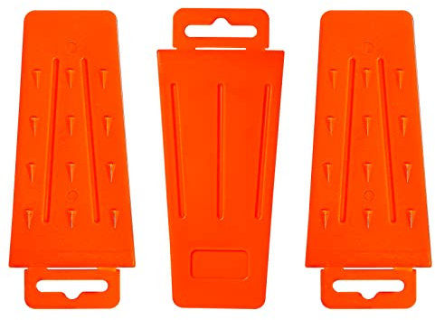 Poweka Coins d'abattage 14cm, Outils de Coupe d'arbre en Plastique de pour Guider la stabilisation de l'arbre, Ensemble de Fournitures d'abattage de Coin de tronçonneuse,Lot de 3
