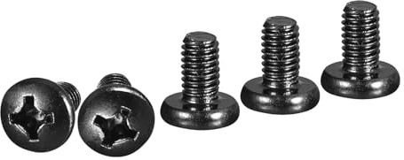 DTGN M6x10mm Pan Head Machine Screws, 20Pcs M6 Phillips Drive, Metric Coarse Full Thread, Steel Black Oxide Finish, Screws Bolts Kit