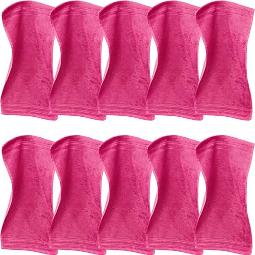 Erwin Müller Gästetuch Heidelberg 10er- Pack, 100% Baumwolle pink Größe 30x50 cm - weiche Qualität, saugstark und strapazierfähig - praktisch durch Schlaufe