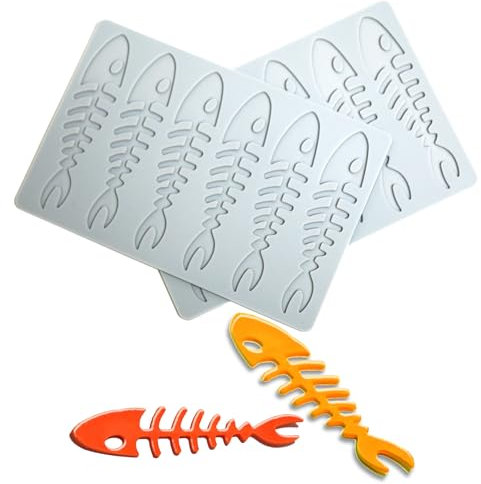 Auped Stampo Silicone Premium 2 Pezzi per Torte in Pizzo e Cioccolato - Stampi Lisca di Pesce per Dolci, Burro, Fondente, Zucchero | Alta Qualità, Antiaderente, Resistente al Caldo (YU)
