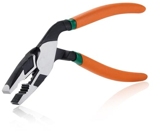 SPEEDWOX Kraftvolle Kombinationszange mit Pistolengriff Kraftvolle Zange mit Pistolengriff Professionelles Werkzeug Abgewinkelter Kopf Leitungszange Abgewinkelte Kombinationszange Drahtschneider