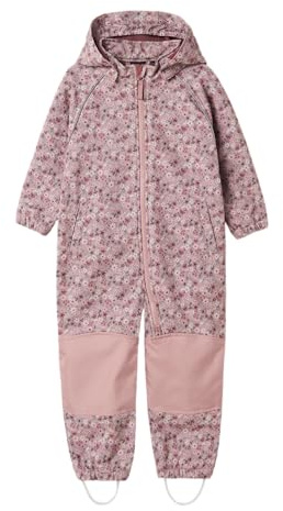 NAME IT Mädchen Nmfalfa08 Softshell Suit AOP 1Fo Noos, Woodrose, 116