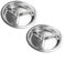 2 platos redondos de acero inoxidable para platos divididos, platos redondos irrompibles, platos de metal para cocina, camping, picnic